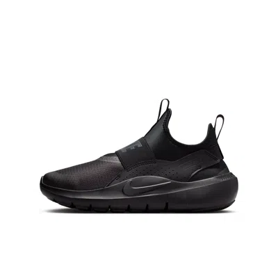 Nike Flex Runner 4 Big Kids' Running Shoes In Black
