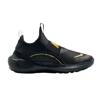 Pre-owned Nike Flex Runner 4 Gs 'black Metallic Gold' | Kid's Size 4.5