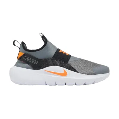 Pre-owned Nike Flex Runner 4 Gs 'cool Grey Total Orange Black' | Kid's Size 6.5 In Gray