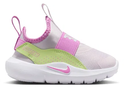 Pre-owned Nike Flex Runner 4 Sneakers In Light Violet/light Liquid Lime/white