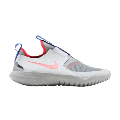 Pre-owned Nike Flex Runner Se Gs 'particle Grey Bright Crimson' | Kid's Size 6.5