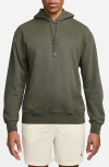 Nike Flight Fleece Pullover Hoodie In Medium Olive