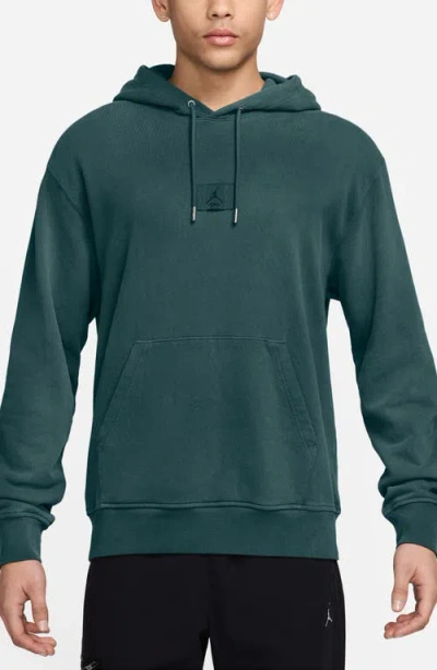 Nike Flight Fleece Pullover Hoodie In Oxidized Green