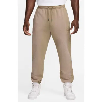 Nike Flight Washed Cotton Fleece Sweatpants In Desert Camo