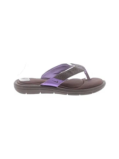 Pre-owned Nike Flip Flops In Purple
