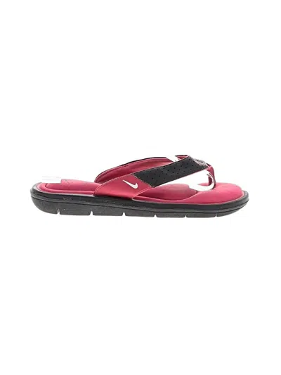 Pre-owned Nike Flip Flops In Red