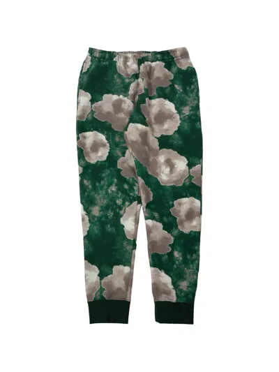 Nike Floral-print Club Track Pants In Green