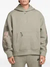Nike Floral-print Hoodie In Neutral