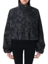 Nike Full Zip Jacquard Print Track Jacket In Black