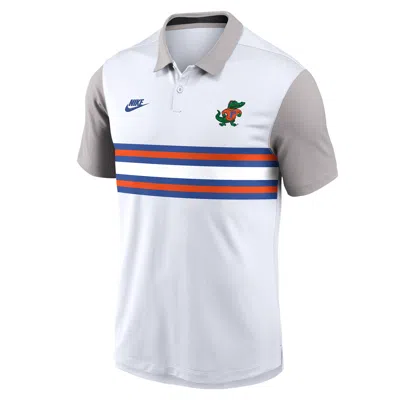 Nike Florida Athletic Prep Vapor Legacy Logo  Men's Dri-fit College Polo In White
