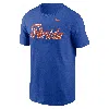 Nike Royal Florida Gators Baseball Wordmark T-shirt