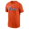 Nike Orange Florida Gators Baseball Wordmark T-shirt