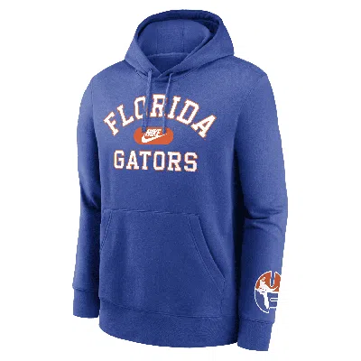 Nike Florida Gators Legacy Club Foundational  Men's College Pullover Hoodie In Blue