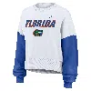 Nike Women's Florida Gators Primetime  College Pullover Crew In White