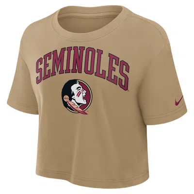 Nike Florida State Athletic Prep Arch  Women's Dri-fit College Cropped T-shirt