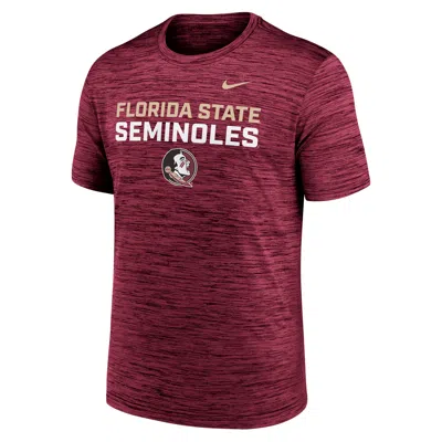 Nike Florida State Campus Center Stack Velocity  Men's Dri-fit College T-shirt In Red