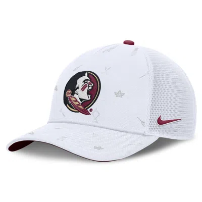 Nike Florida State Country Club Golfin' Rise  Unisex College Trucker Adjustable Hat In Yellow