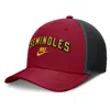 Nike Men's Garnet/black Florida State Seminoles Legacy Arch Rise Performance Trucker Adjustable Hat In Red