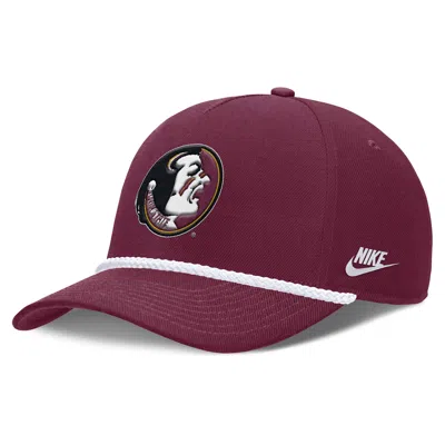 Nike Florida State Legacy Basketball Rope Rise  Unisex College Adjustable Hat In Burgundy