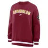 Nike Florida State Legacy Phoenix  Women's College Oversized Pullover Crew In Red