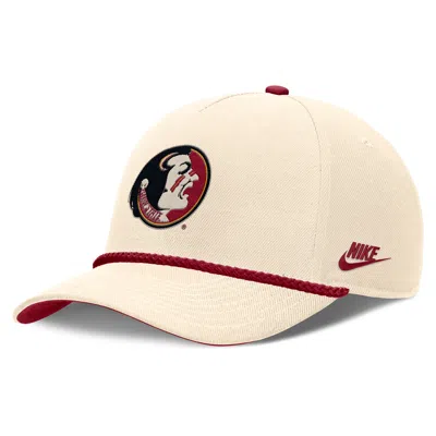 Nike Florida State Legacy Vintage Rope Rise  Unisex College Adjustable Hat In Neutral