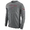 Nike Florida State  Men's College Long-sleeve T-shirt In Grey