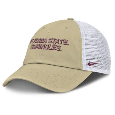Nike Florida State On-field Club Gameday  Men's College Trucker Adjustable Hat In Neutral