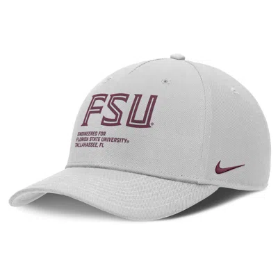 Nike Florida State On-field Primetime Rise  Men's College Adjustable Hat In Gray