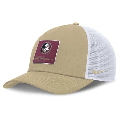 Nike Florida State On-field Rise Engineered  Men's College Trucker Adjustable Hat In Yellow
