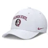 Nike Florida State On-field Rise Swoosh  Men's Dri-fit College Hat In White