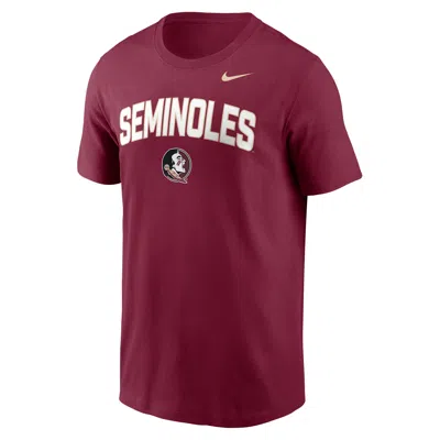 Nike Florida State Primetime Arch Stack  Men's College T-shirt In Pink