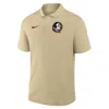 Nike Florida State Primetime Victory Primary Logo  Men's Dri-fit College Polo In Yellow