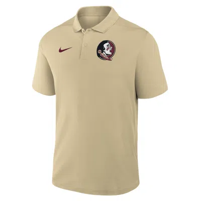Nike Florida State Primetime Victory Primary Logo  Men's Dri-fit College Polo In Yellow