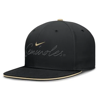 Nike Florida State Pro  Men's Dri-fit College Fitted Hat In Black