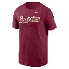 Nike Florida State Seminoles Baseball Wordmark  Men's College T-shirt In Grey