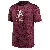 Nike Florida State Seminoles Campus Center Block Velocity  Men's Dri-fit College T-shirt In Red