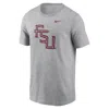 Nike Florida State Seminoles Primetime Evergreen Alternate Logo  Men's College T-shirt In Grey