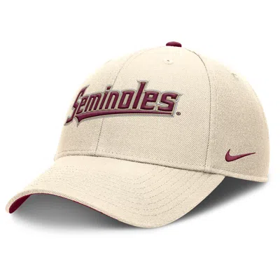Nike Florida State Seminoles Primetime Rise  Men's College Adjustable Hat In Neutral