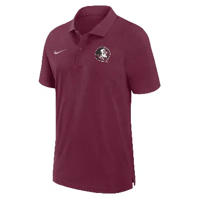 Nike Florida State Seminoles Sideline  Men's Dri-fit College Polo In Red