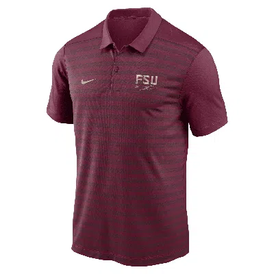 Nike Florida State Seminoles Sideline Victory  Men's Dri-fit College Polo In Red
