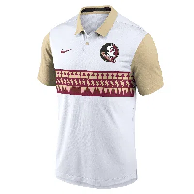 Nike Florida State Seminoles Vapor  Men's Dri-fit College Polo In White