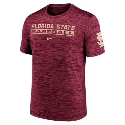 NIKE FLORIDA STATE SEMINOLES VELOCITY BASEBALL WORDMARK STACK  MEN'S DRI-FIT COLLEGE T-SHIRT,1015802615
