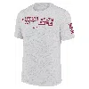 Nike Florida State Seminoles Velocity Baseball Wordmark Stack  Men's Dri-fit College T-shirt In White