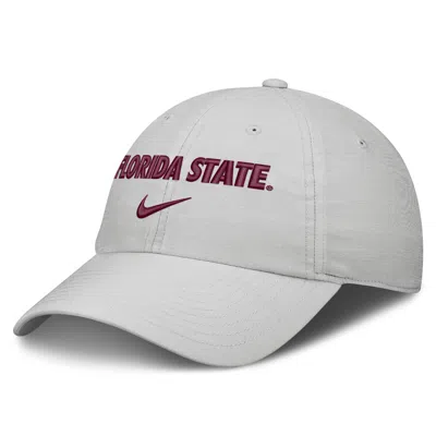 Nike Florida State Sideline Club Practice  Unisex College Adjustable Hat In Grey