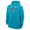 Nike Men's Turquoise Florida State Seminoles 2025 Sideline Standard Issue Dri-fit Hoodie In Blue