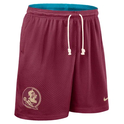 Nike Florida State Sideline Reversible Menâs  Men's Dri-fit College Shorts In Burgundy