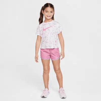 Nike Flow-ral Little Kids' 2-piece Colorblocked Tempo Set In Pink