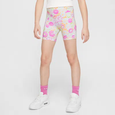 Nike Flow-ral Little Kids' Printed Bike Shorts In White