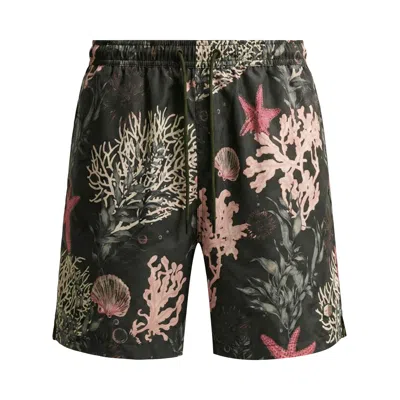 Pre-owned Nike Flow Shorts 'sequoia/peony' | Black | Men's Size Xl
