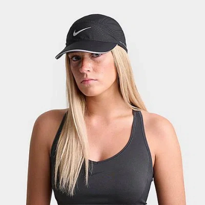 Nike Fly Dri-fit Adv Unstructured Reflective Backstrap Hat In Black